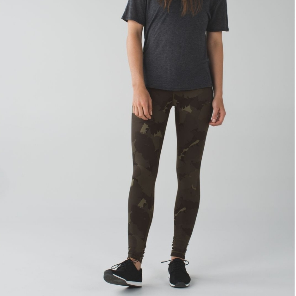 lululemon Wunder Under Pant III Palm Party Fatigue